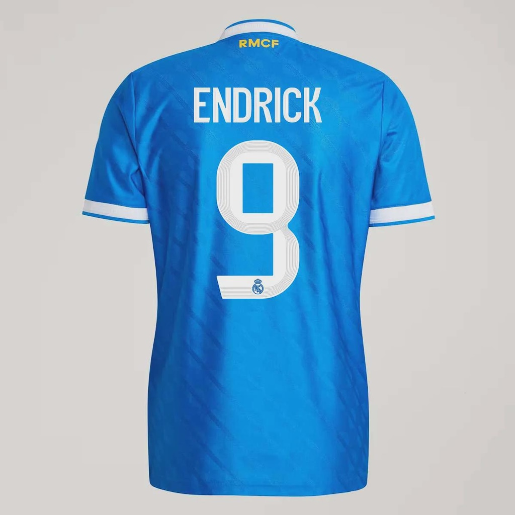 Camiseta Real Madrid III 25/26 Endrick 9 adidas Masculina