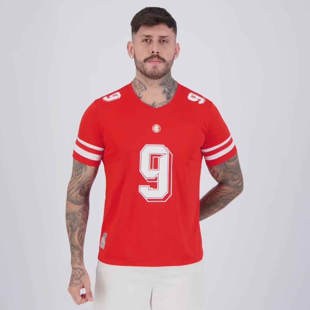 Camiseta Do Internacional Futebol Americano Masculina FutFanatics