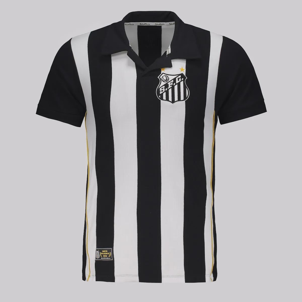 Camiseta Do Santos Retrô 2010 Listrada Masculina FutFanatics