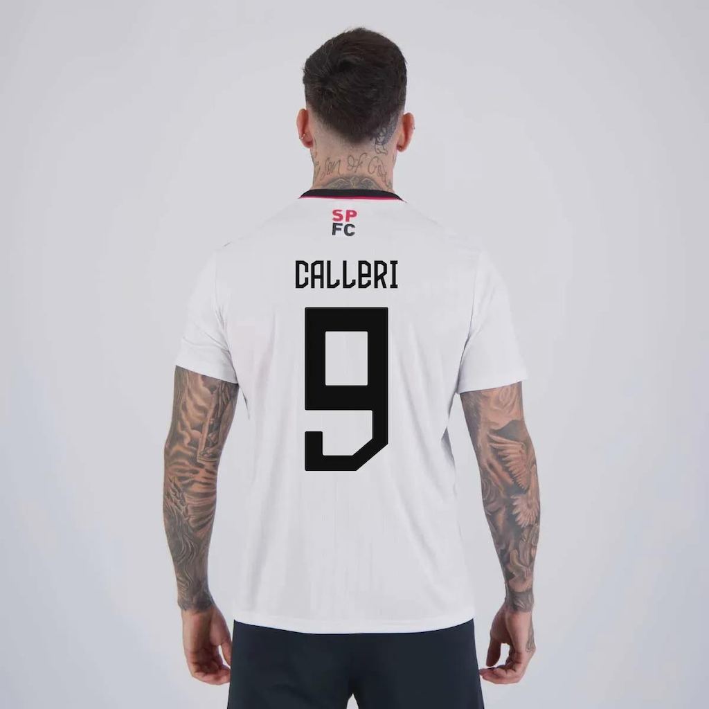 Camiseta São Paulo Calleri 9 Amago Masculina FutFanatics