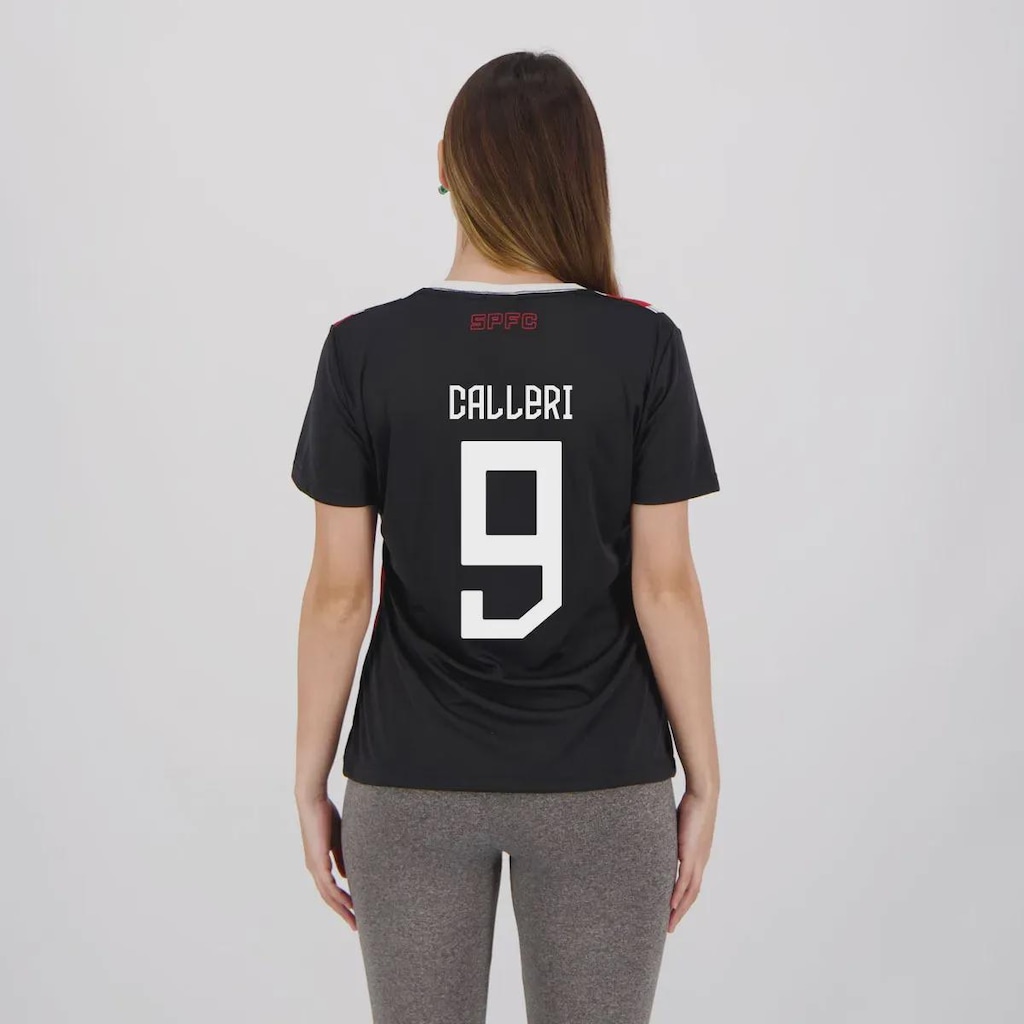 Camiseta São Paulo Calleri 9 Change Feminina FutFanatics