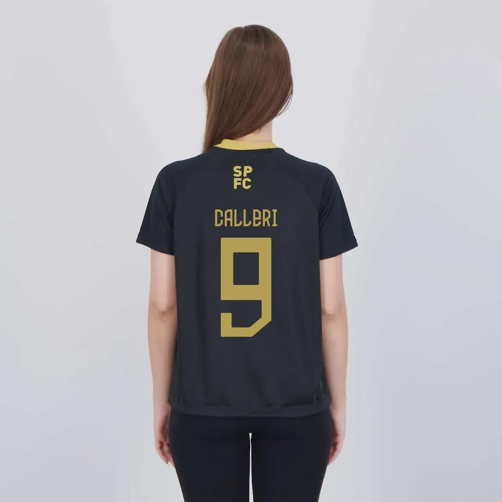 Camiseta São Paulo Calleri 9 Principio Feminina FutFanatics