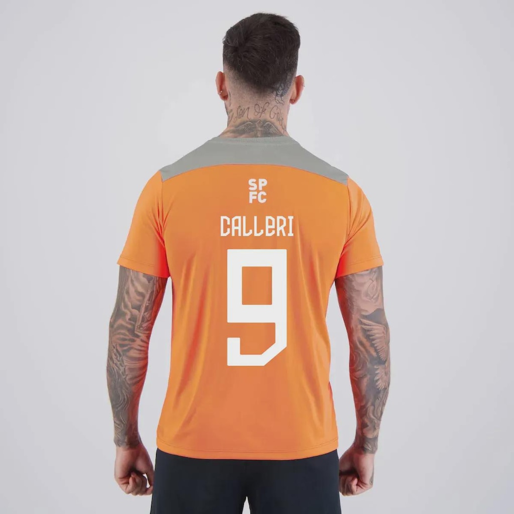 Camiseta São Paulo Calleri 9 Sampa Masculina FutFanatics