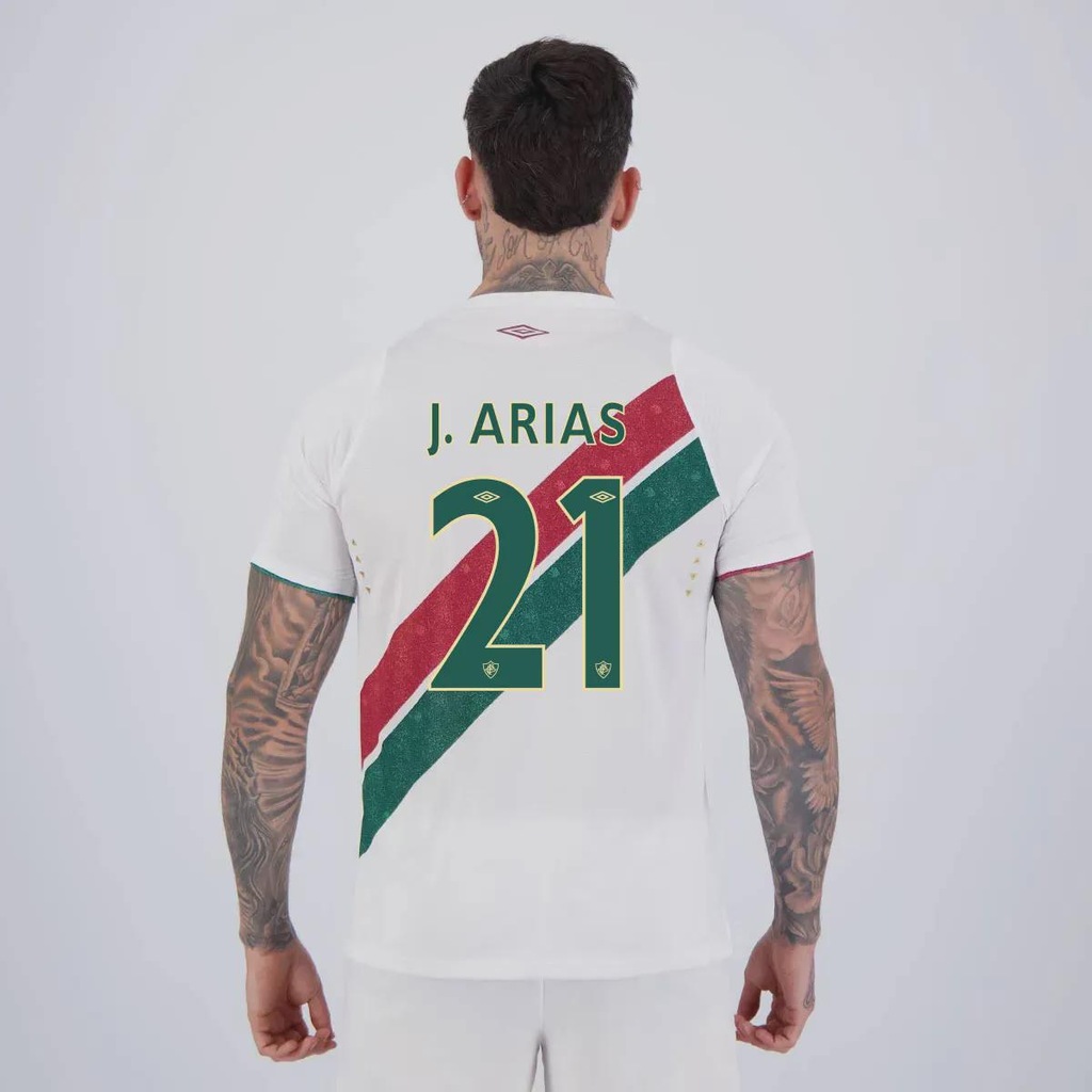 Camiseta Fluminense II 24 Jogador 21 J. Arias Umbro Masculina