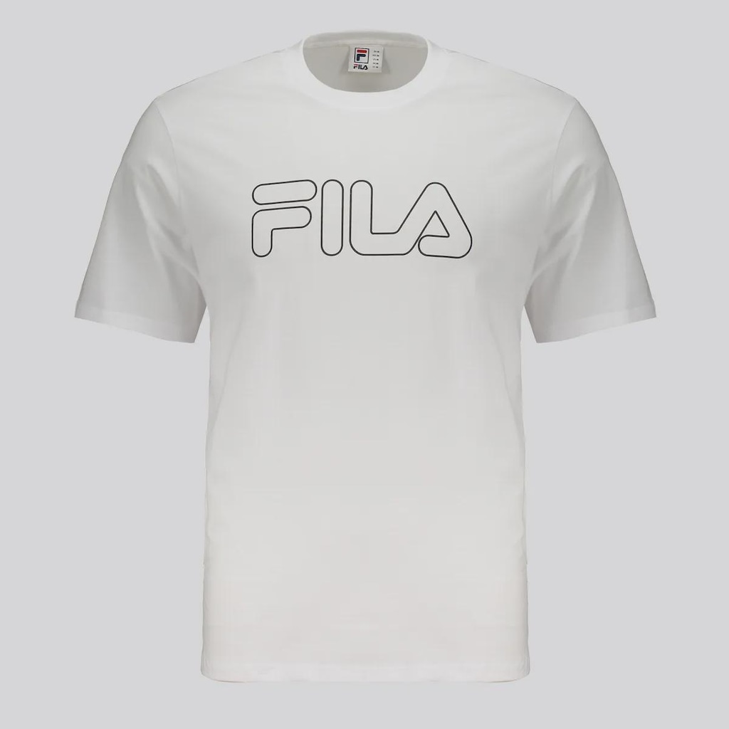 Camiseta Fila Regular Letter Outline Masculina
