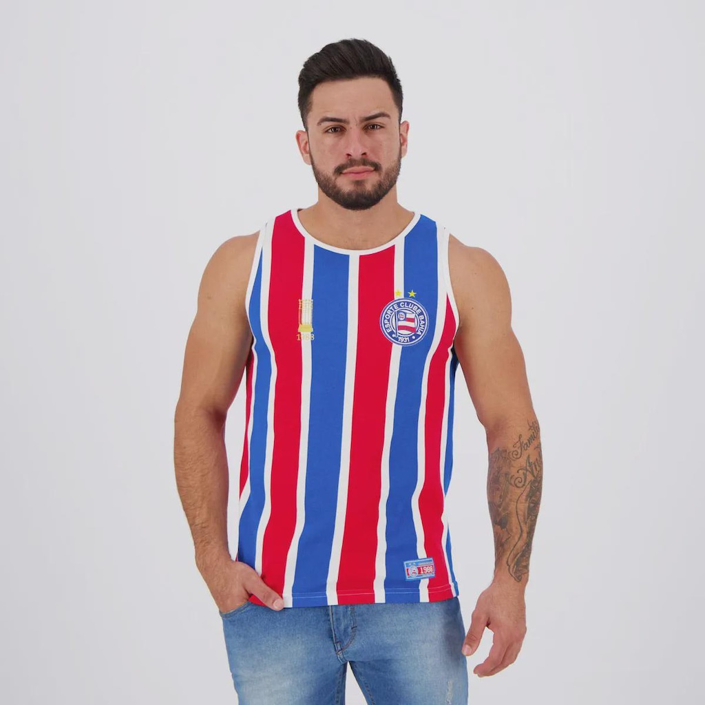 Camiseta Regata Bahia Retrô 1988 Masculina FutFanatics