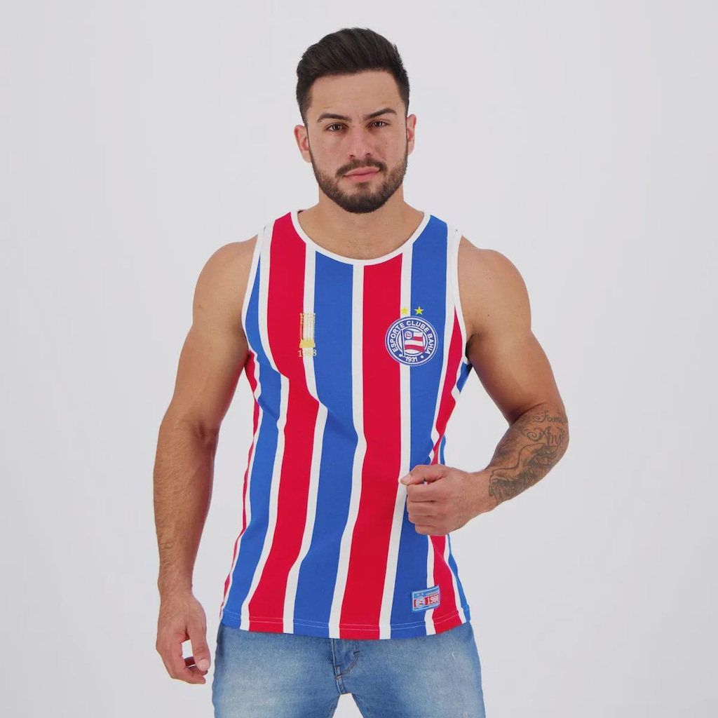 Imagem 2 do produto Camiseta Regata Bahia Retrô 1988 Masculina FutFanatics