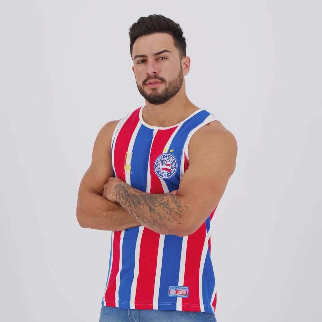 Imagem 5 do produto Camiseta Regata Bahia Retrô 1988 Masculina FutFanatics