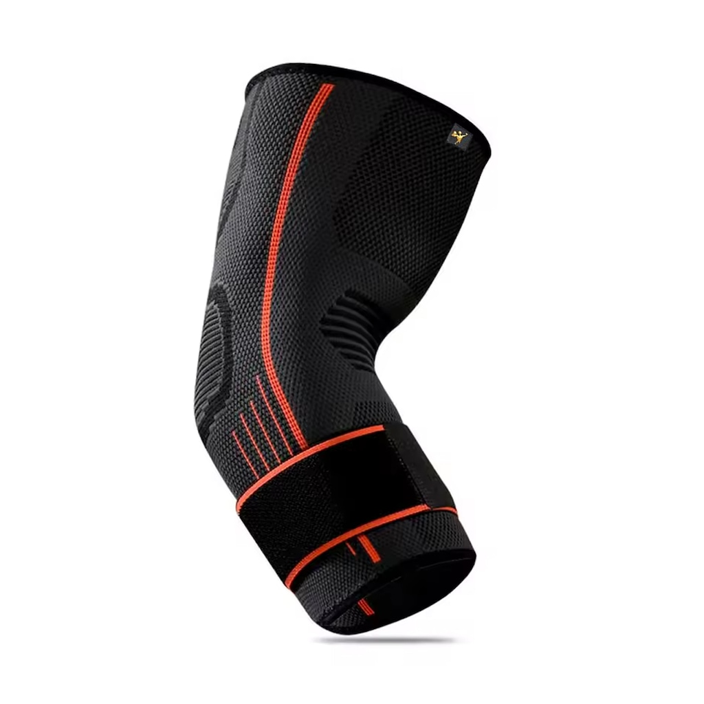 Cotoveleira Elástica Gold Sports 3D Premium Compressão Com Bandagem Ajustável - 1 unidade