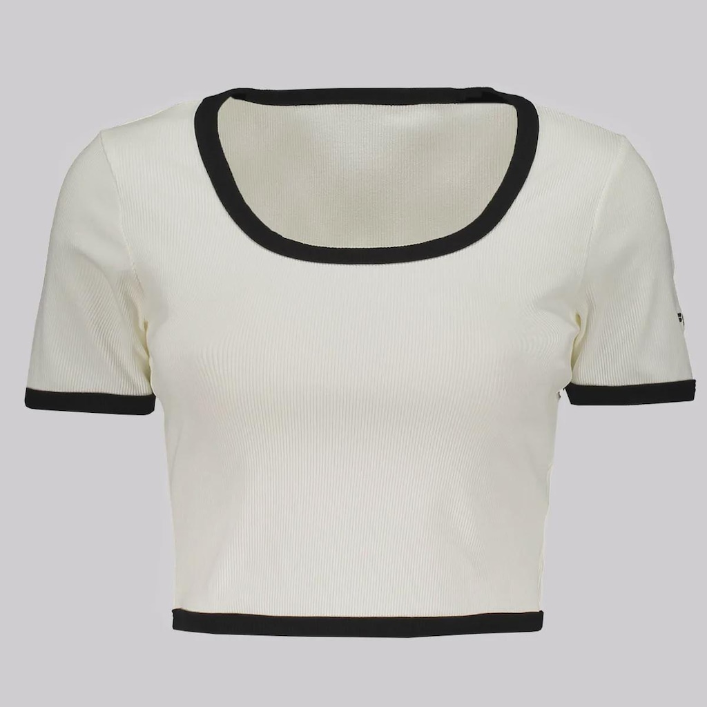 Camiseta Cropped Fila Rib Feminina
