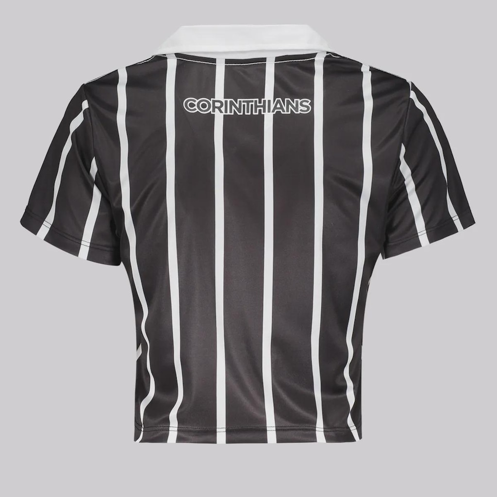 Imagem 2 do produto Camiseta Cropped Do Corinthians Retrô Feminino FutFanatics