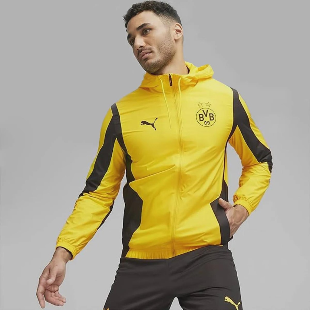 Jaqueta Borussia Dortmund Pré-Jogo Hino Puma Masculina