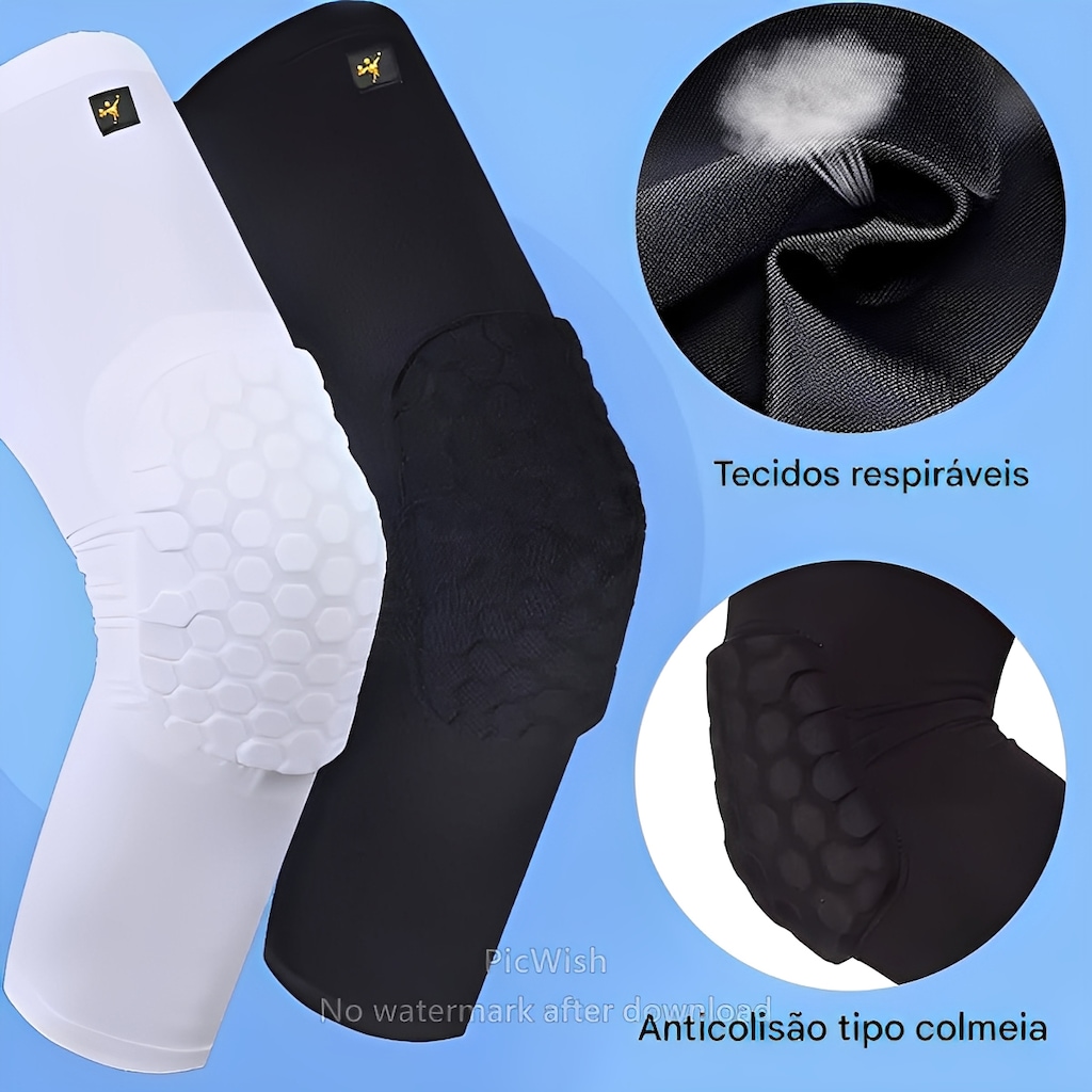 Imagem 3 do produto Joelheira Elástica Gold Sports Cube Anti Impacto