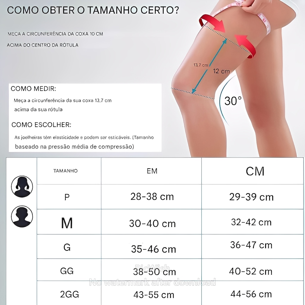 Imagem 5 do produto Joelheira Elástica Gold Sports Cube Anti Impacto