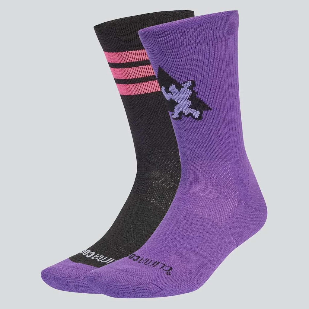 Meia Cano Alto adidas Pride Crew - 2 Pares - Unissex