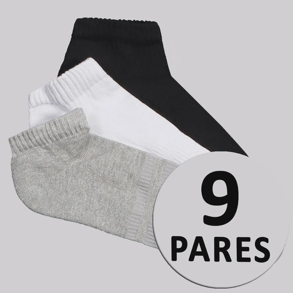 Meia Cano Baixo adidas SPW Unissex - 9 pares