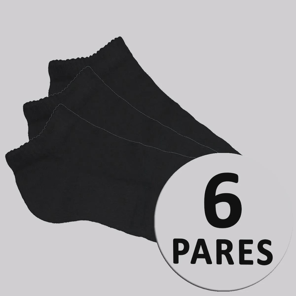 Meia Cano Baixo adidas Unissex - 6 pares