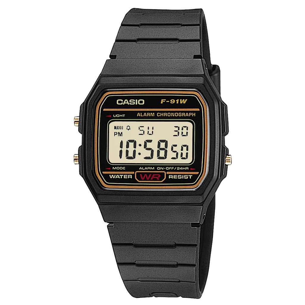 Relógio Casio Standard Digital F-91WG-9QDF Adulto