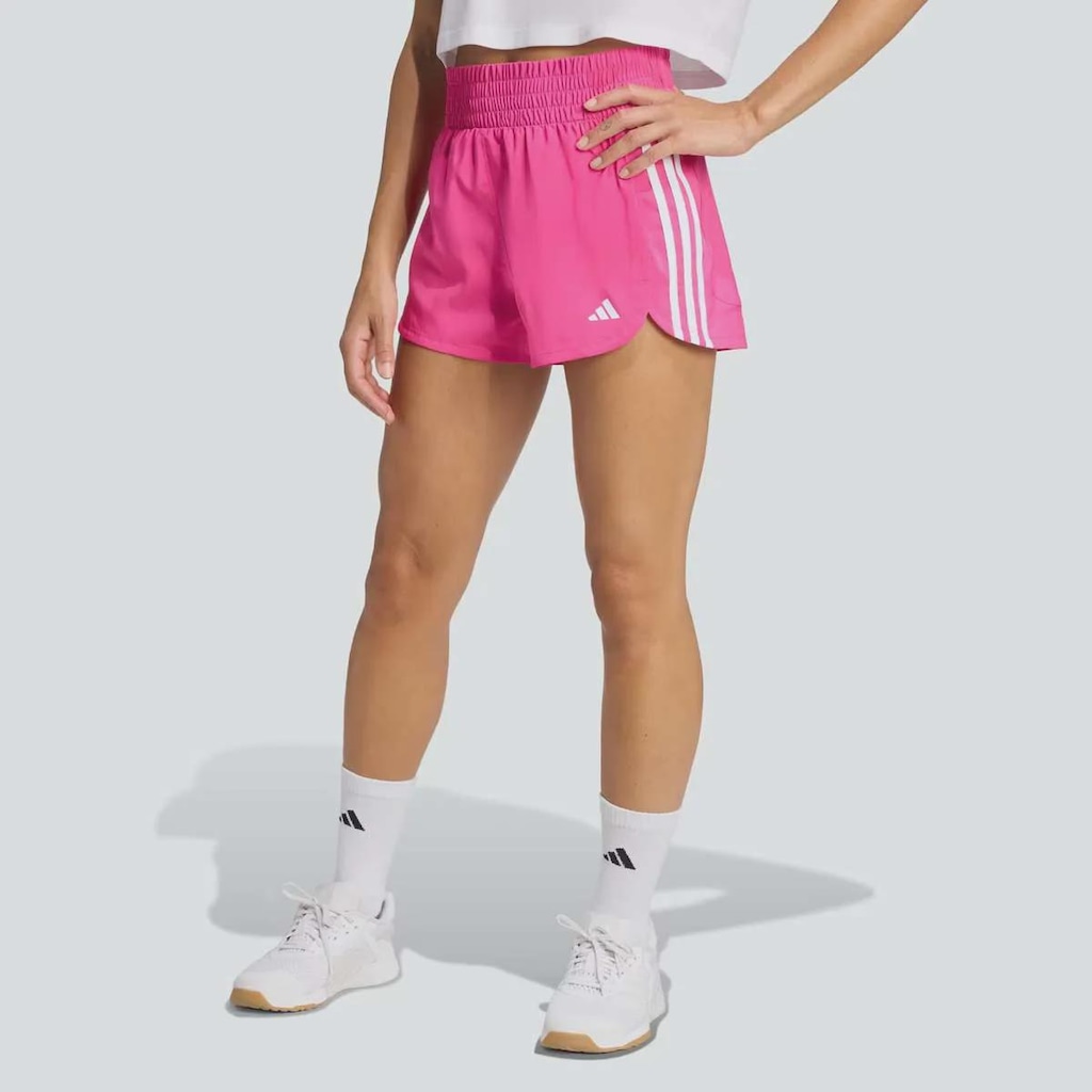 Short adidas Pacer 3 Listras Intensity Feminino