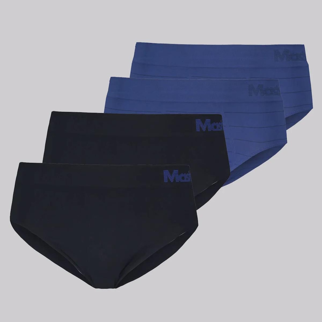 Cueca Slip Mash - 4 unidades - Adulto