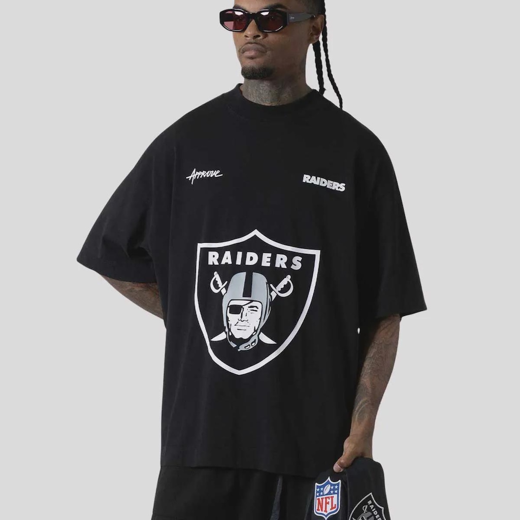 Camiseta Approve NFL II Raiders Huge Masculina
