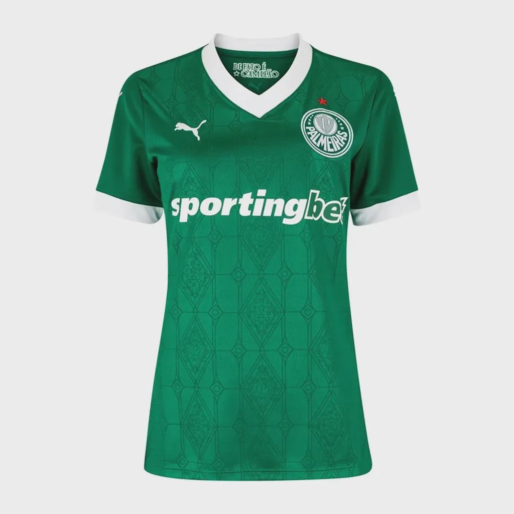 Camisa do Palmeiras I 25/26 Feminina Puma Torcedora