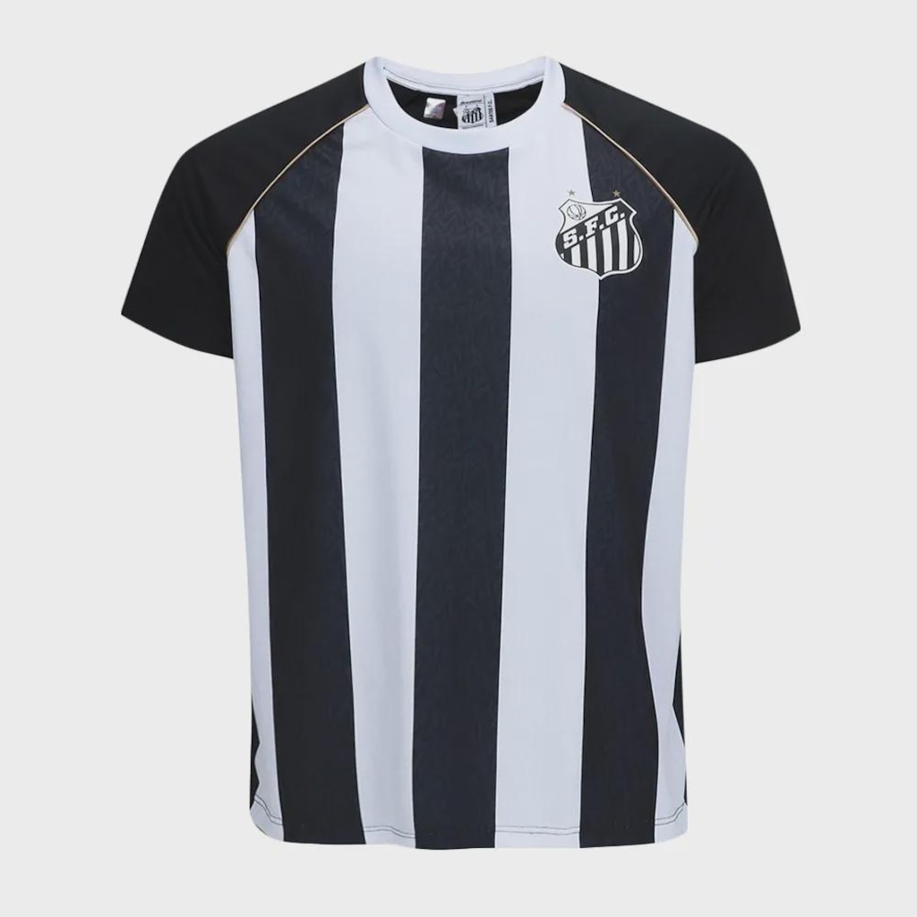 Camiseta Braziline Santos Mosaico Infantil