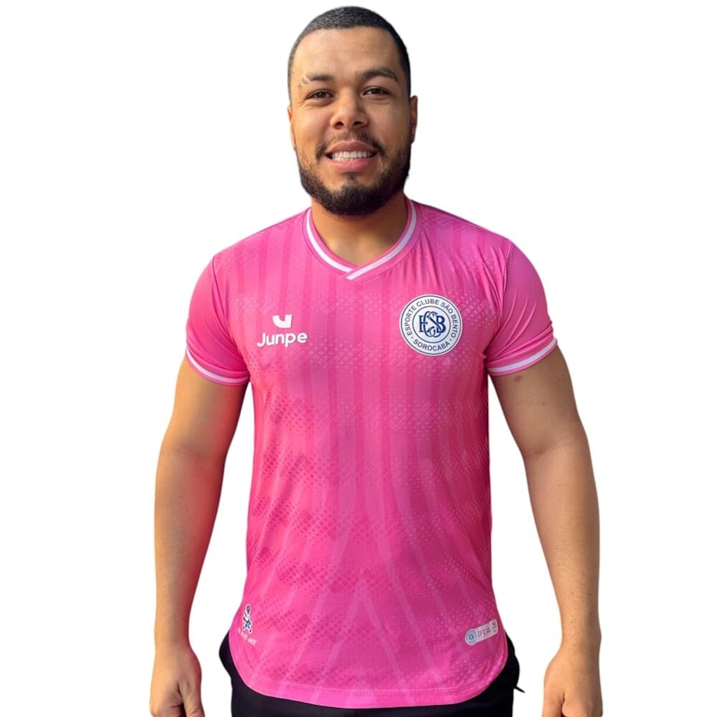 Camisa São Bento IV Junpe 2025 Jogador Rosa