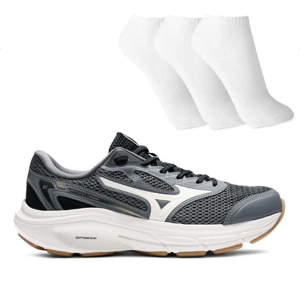 Tênis Mizuno Hawk 6 Masculino + 3 Pares de Meias