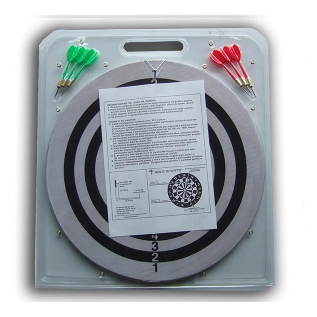Imagem 2 do produto Jogo dardo Gold Sports 12" com 06 setas 08