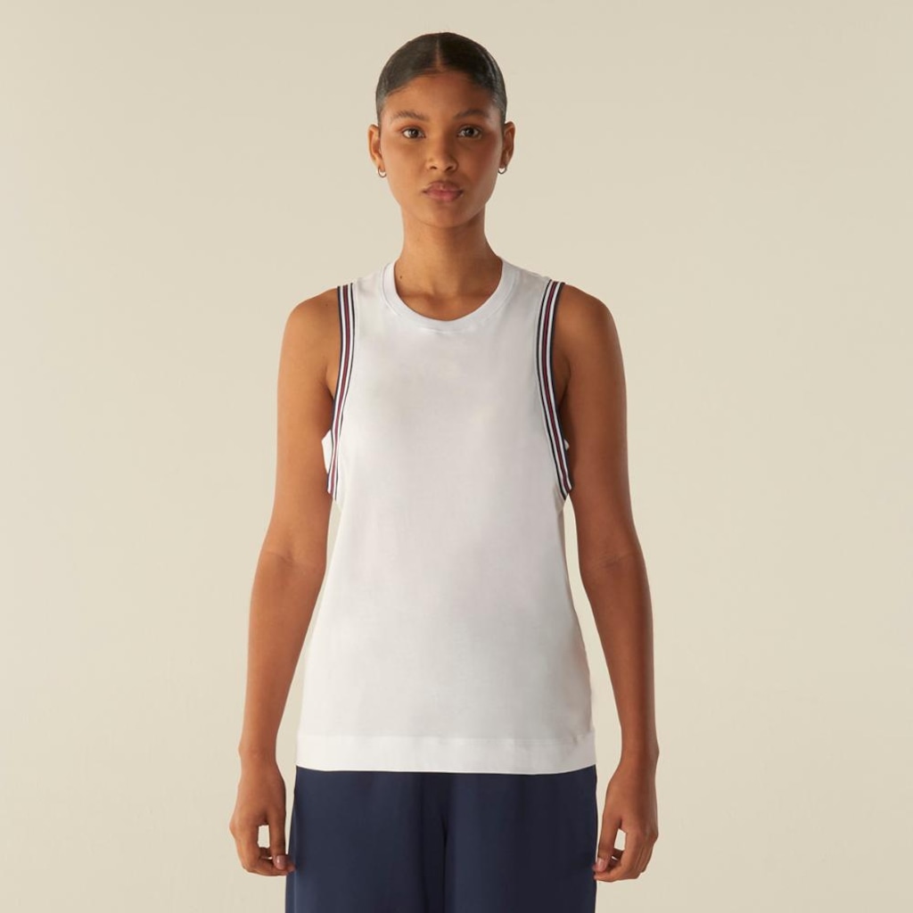 Camiseta Regata Fila Comfort Chevron Letter Feminina