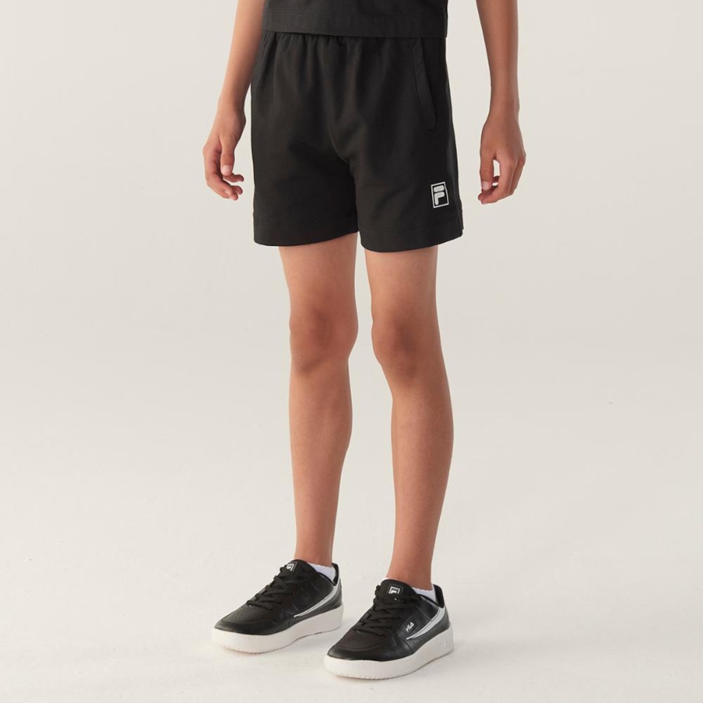 Imagem 3 do produto Shorts Fila Moletom White F-Box Infantil