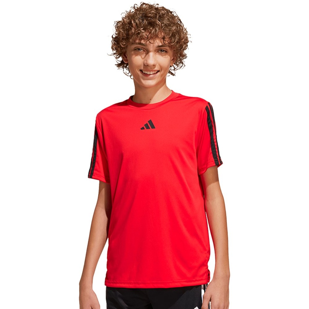Camiseta Adidas Train Essentials Três Listras Infantil Masculina