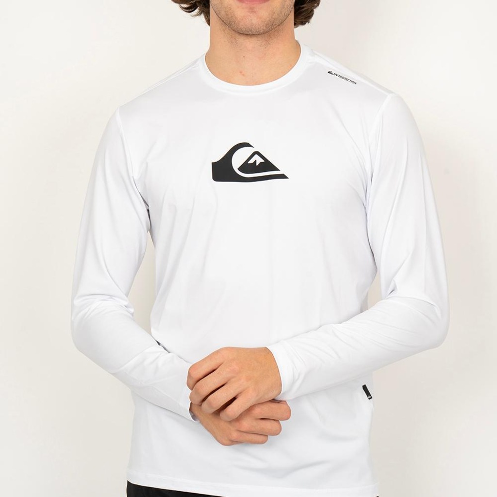Camiseta Quiksilver Surf Manga Longa Solid Streak SM26 Masculina
