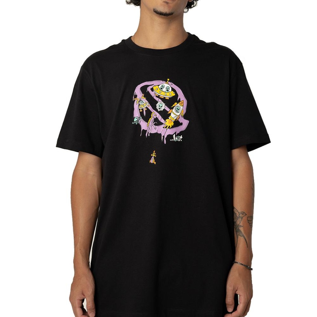 Camiseta Lost Saturn Alien SM26 Masculina