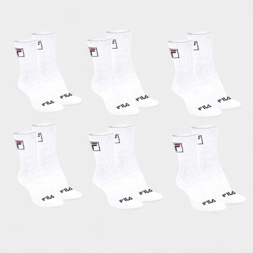 Kit Meia Fila Cano Alto Com 6 Pares