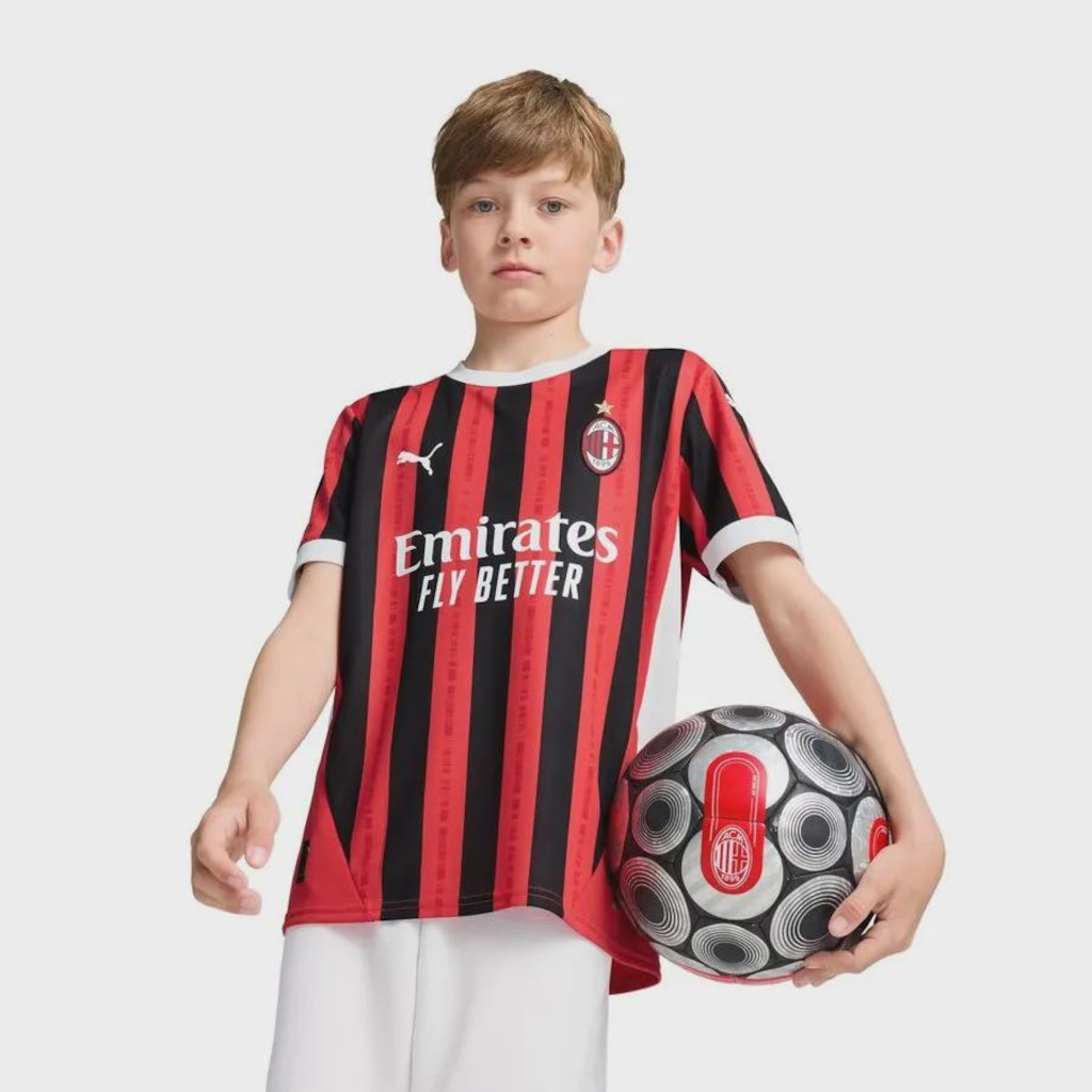 Imagem 3 do produto Camisa Ac Milan I 24/25 Puma Infantil