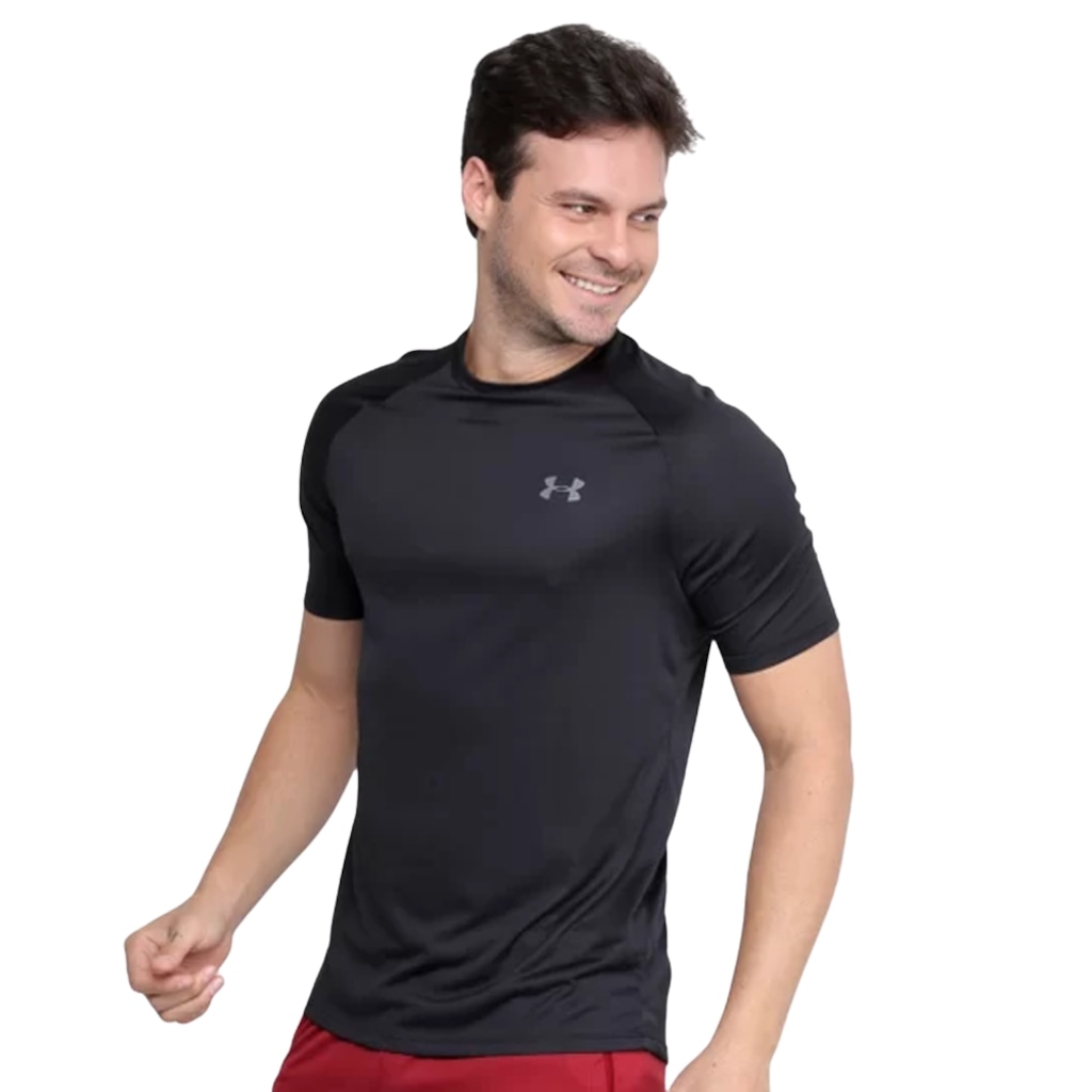 Camisa Under Amour Tech 2.0 Preto-Masculino