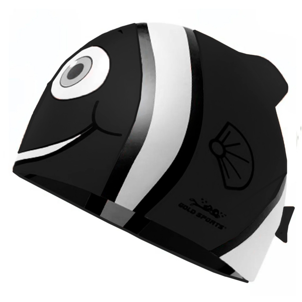 Touca de Natação Gold Sports Kids Fish de Silicone