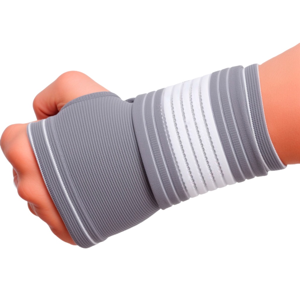 Munhequeira de Pulso Gold Sports Pro Tendinite de Compressão com Bandagem de Ajuste