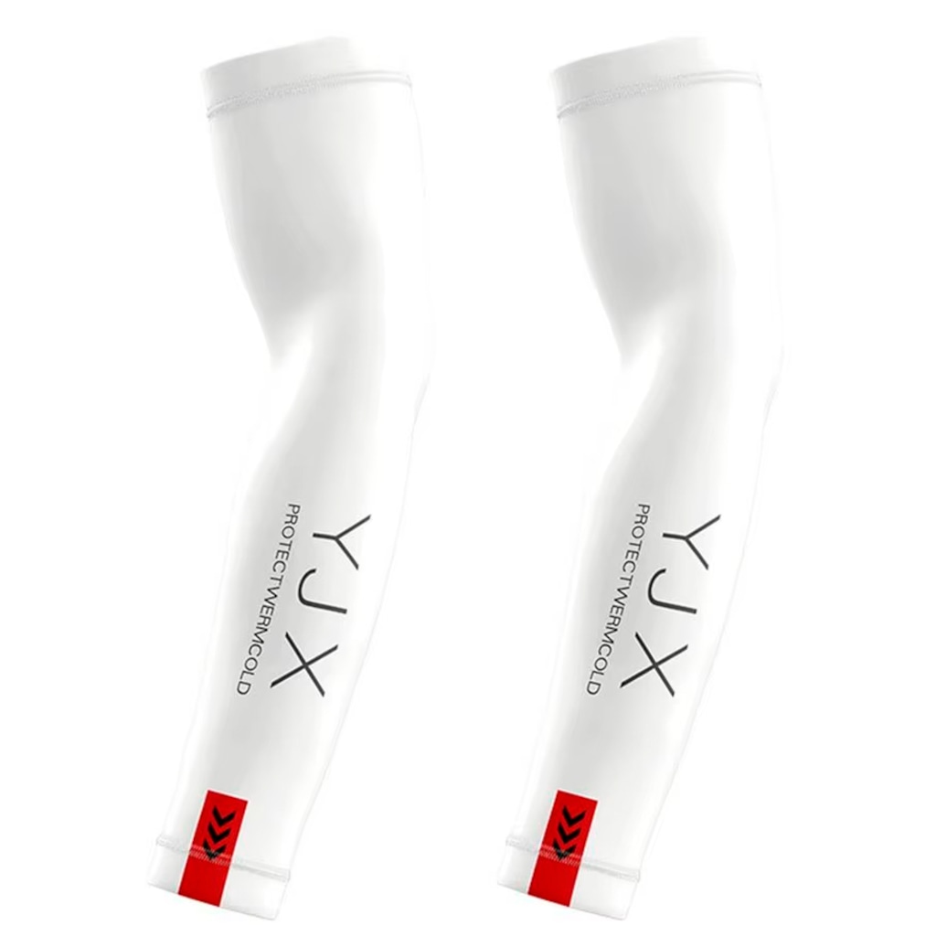 Manguito Longo Térmico e Compressão Gold Sports Adulto Dry YJX Proteção Solar Uv+50 - 2 pçs