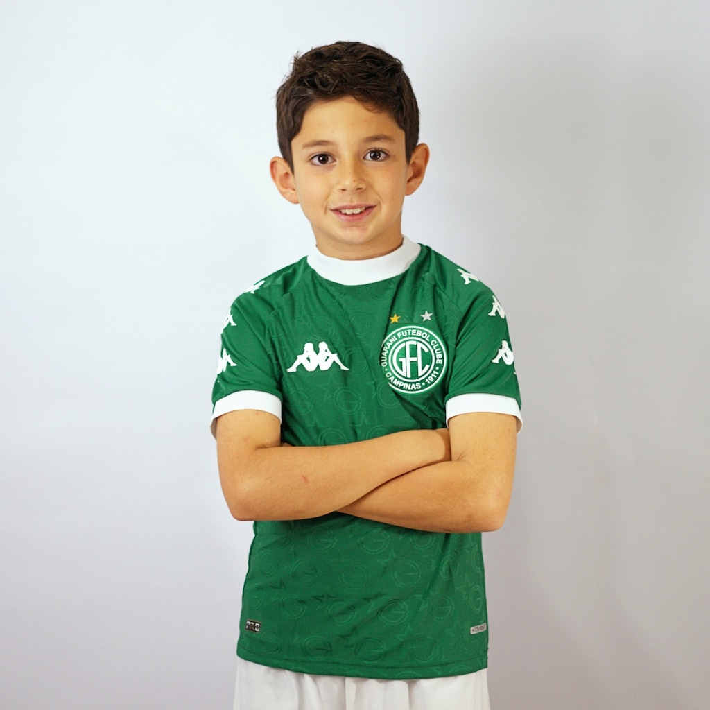 Camisa Guarani Kappa 2024 Uniforme 1 Torcedor Infantil