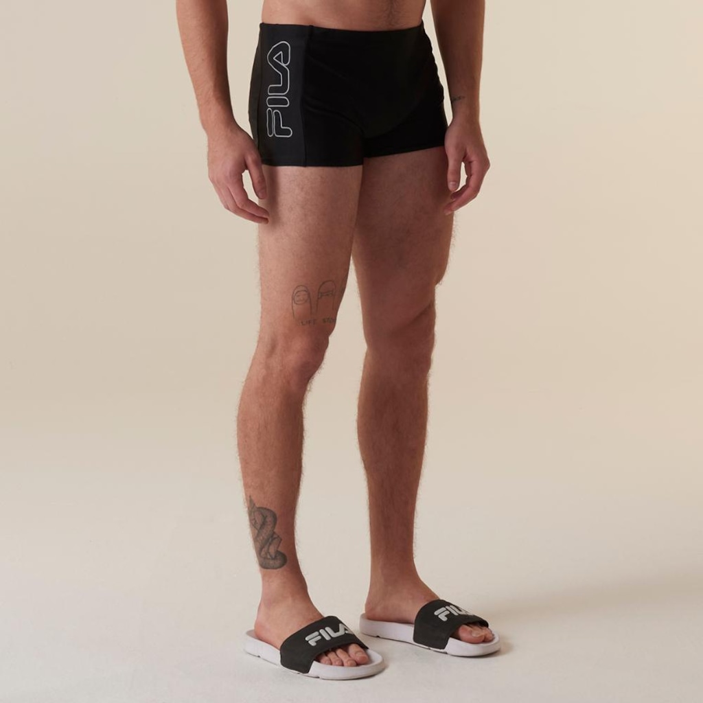 Sunga Fila Boxer Side Print Masculina