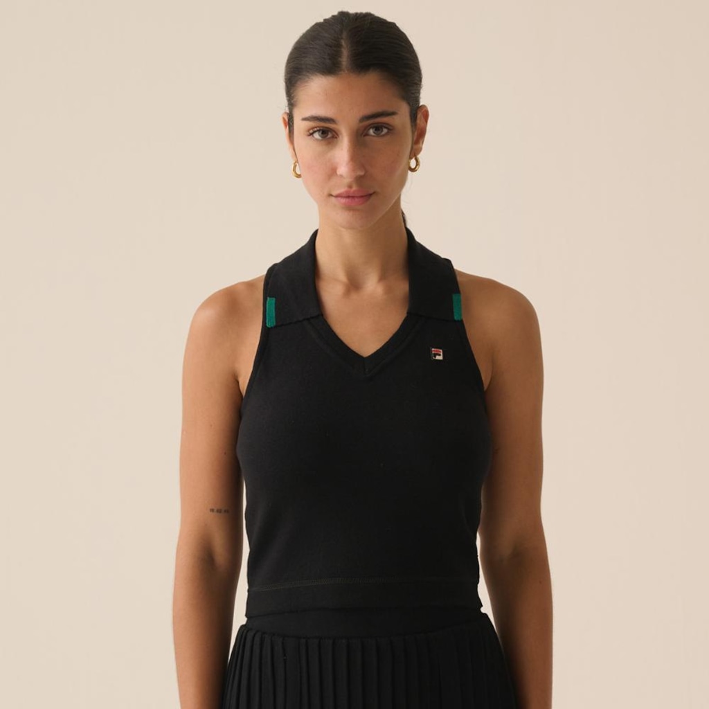 Camiseta Regata Fila Regular Tricot Sport Club Feminina