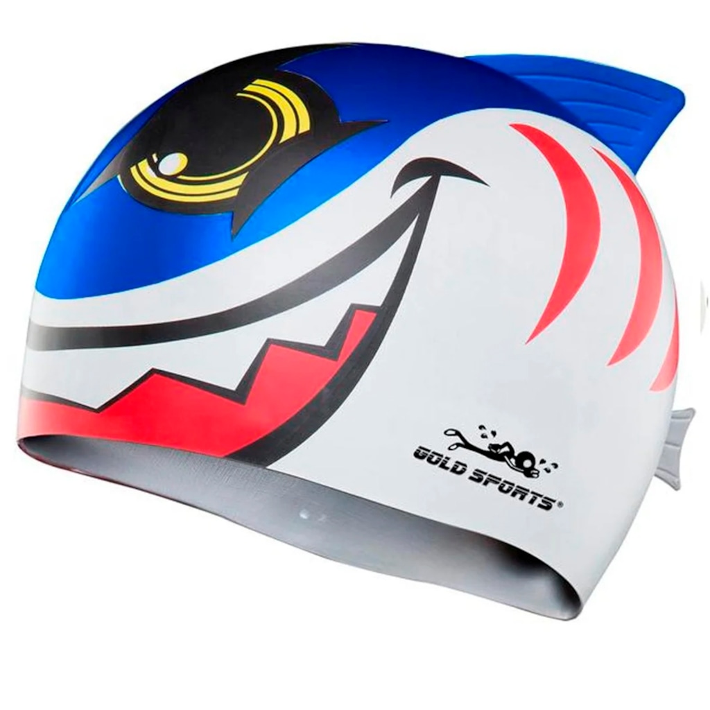 Touca de Natação Gold Sports New Shark Infantil