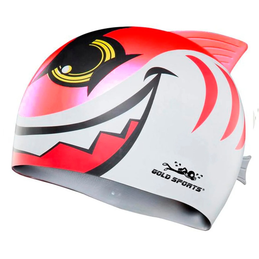 Touca de Natação Gold Sports New Shark Infantil