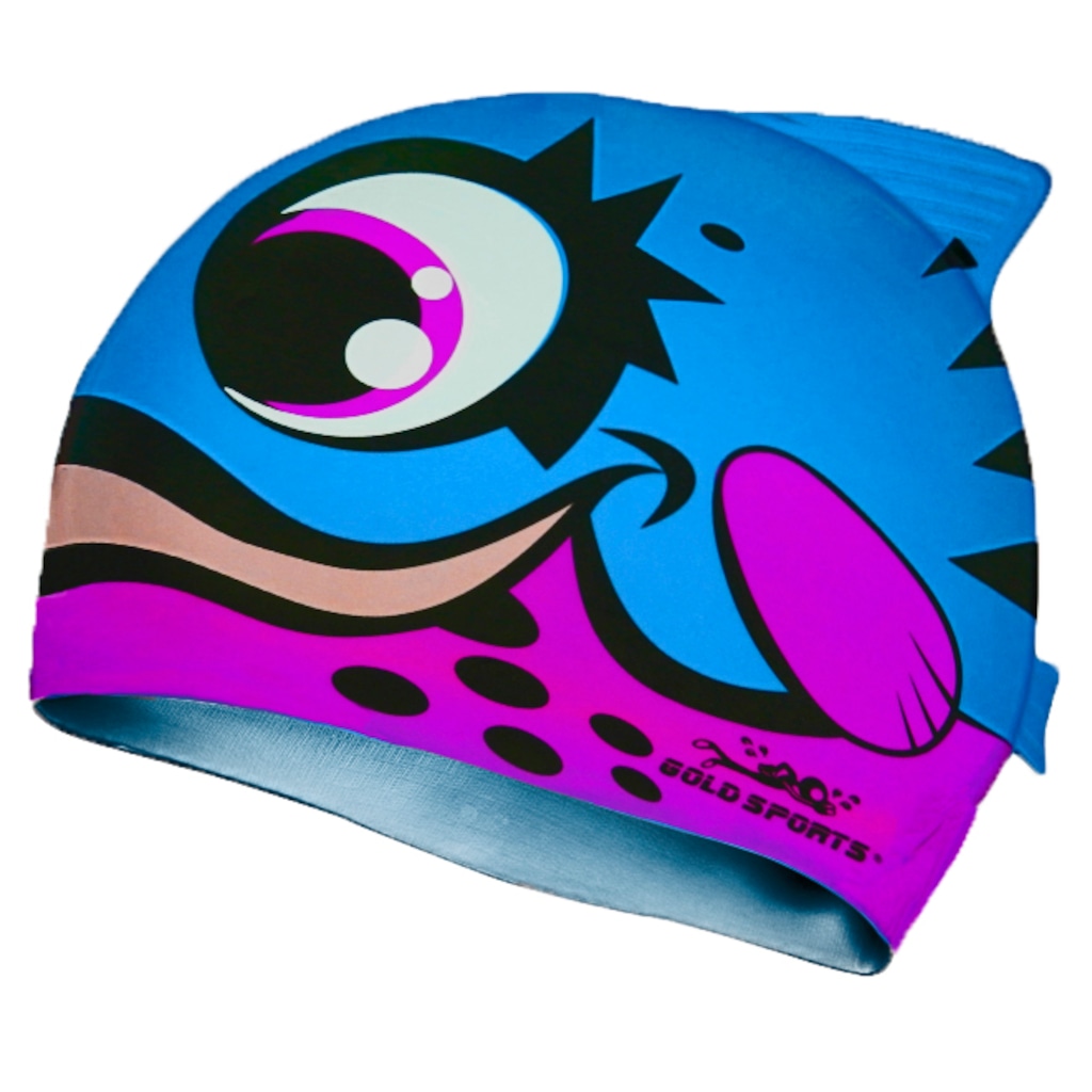Touca de Natação Gold Sports Bad Fish Infantil