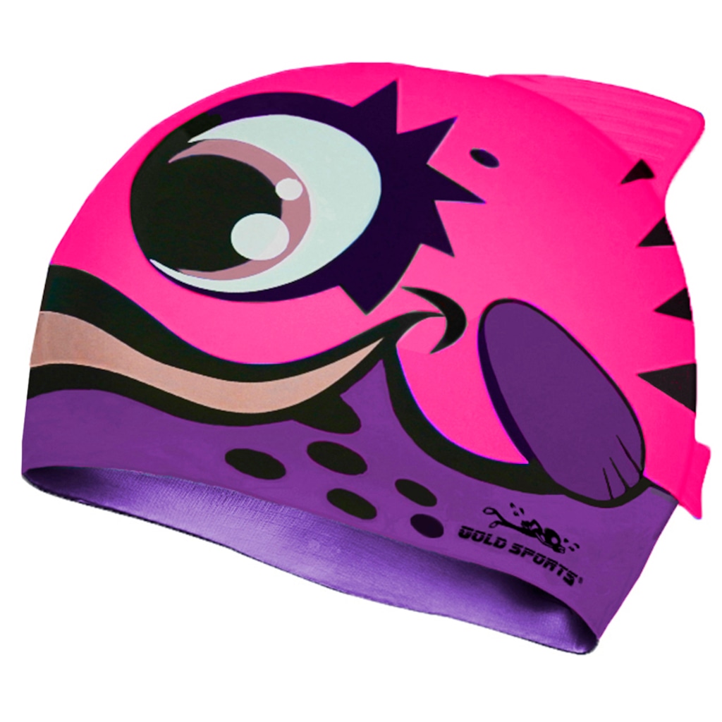Touca de Natação Gold Sports Bad Fish Infantil