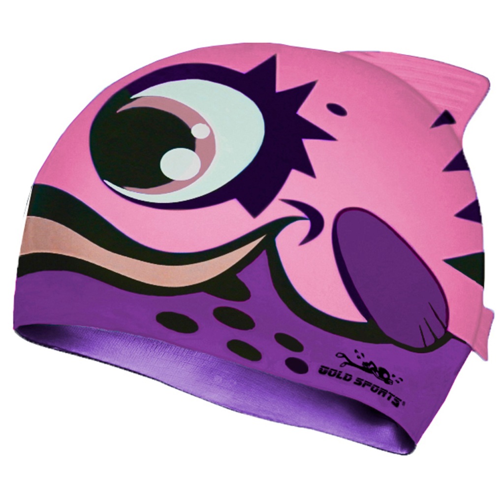 Touca de Natação Gold Sports Bad Fish Infantil