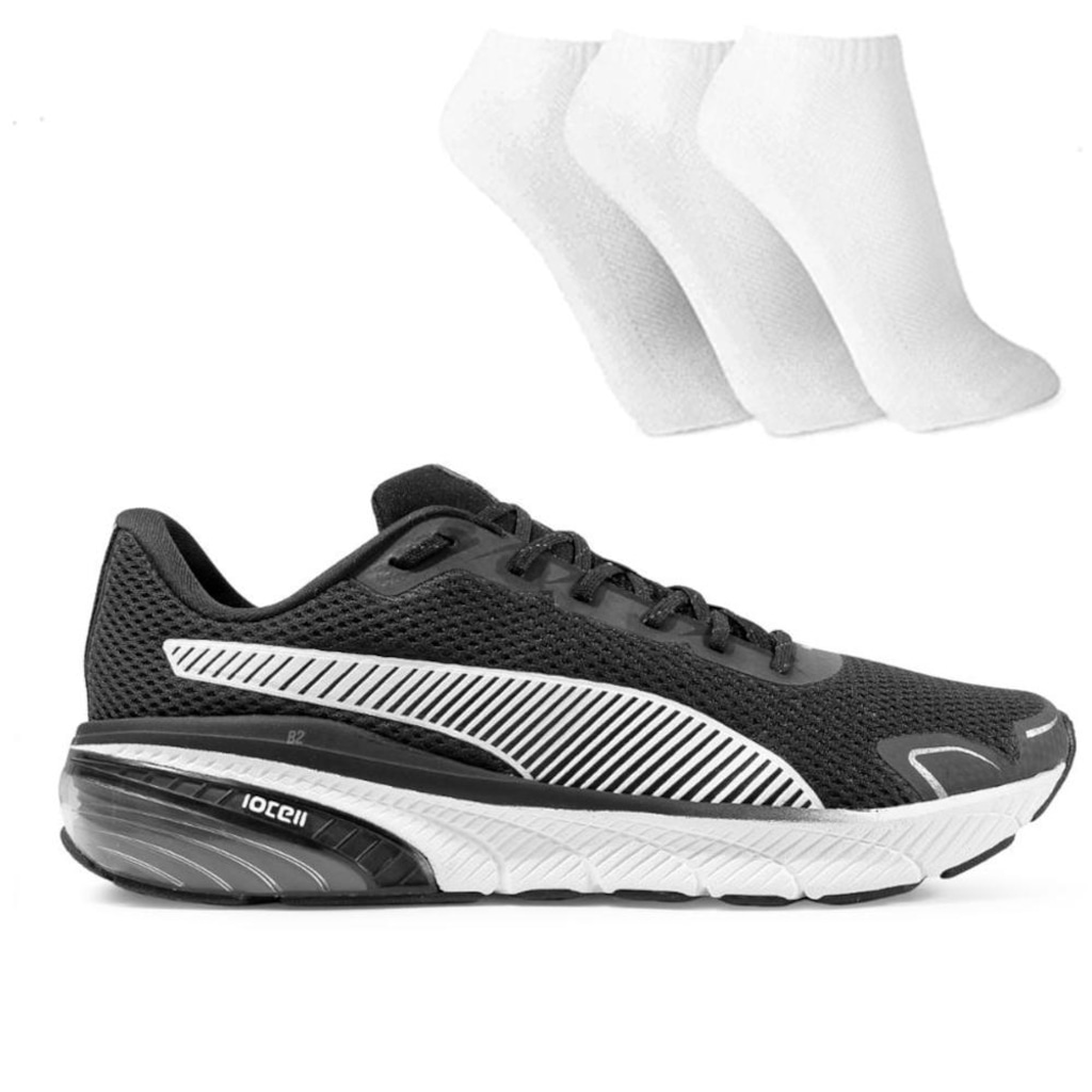 Tênis Puma Cell Lightpulse Bdp + 3 Pares de Meia Cano Curto Masculino